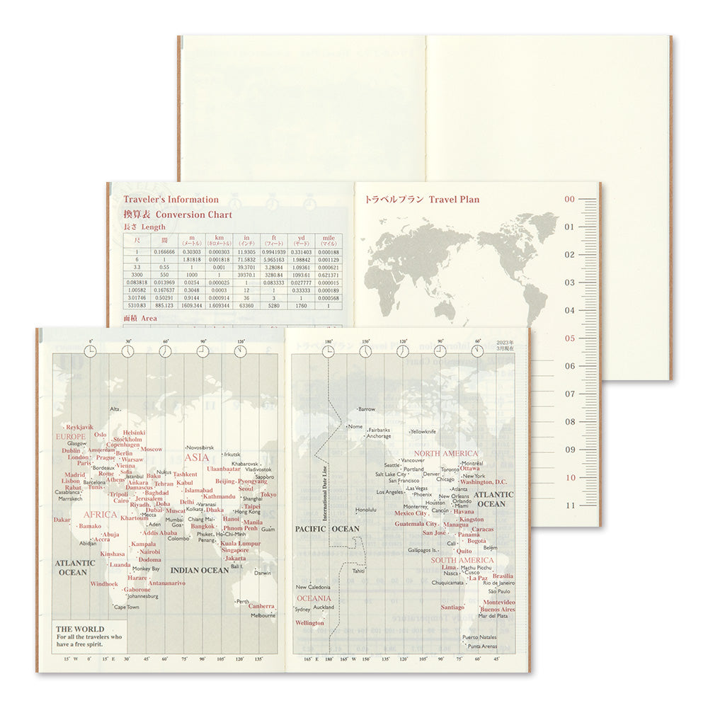 Travelers Notebook - 2025 Kalender, Monthly passport size