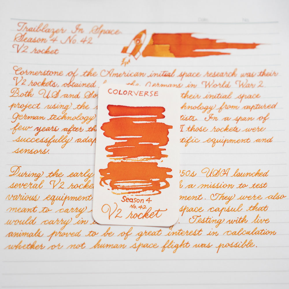 colorverse ink set Albert &amp; V2 rocket