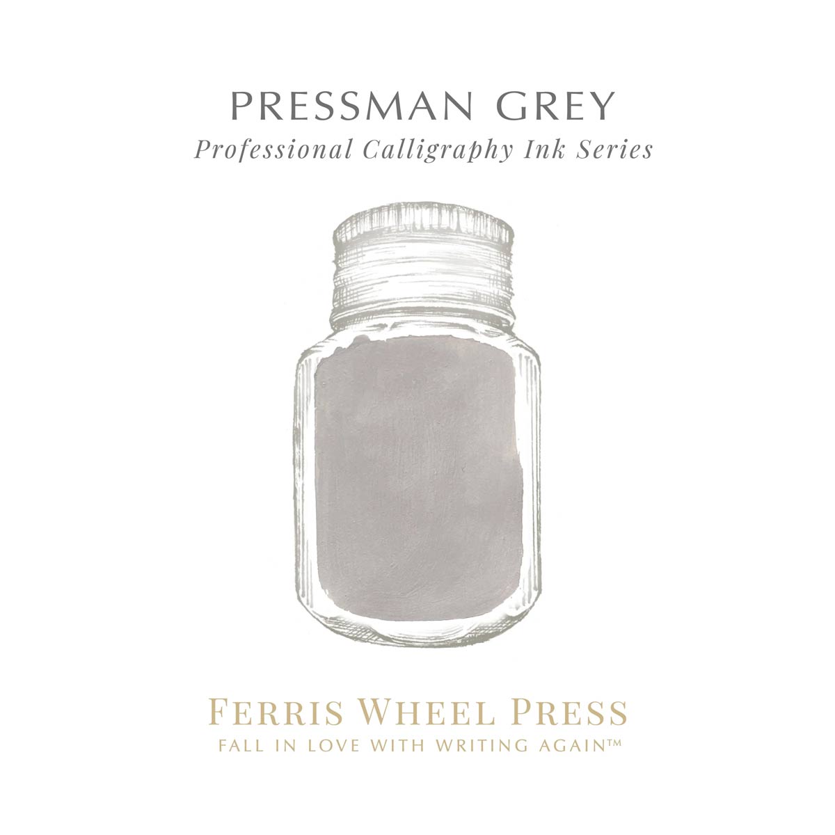 Ferris Wheel Press - Calligraphy Ink Pressman Grey