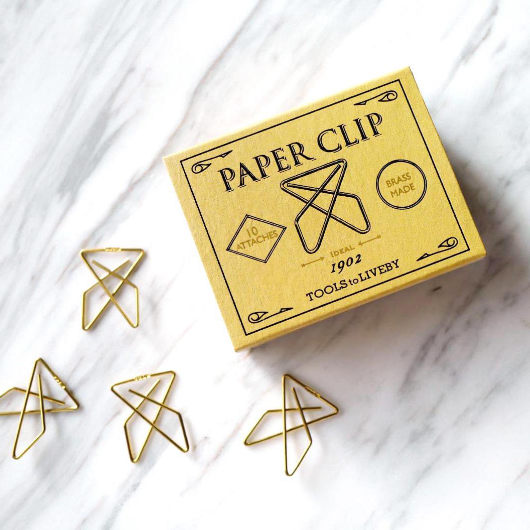 Tools to Liveby - Brass Paper Clips