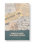 Wearingeul - Tear Book Sticker World Classics